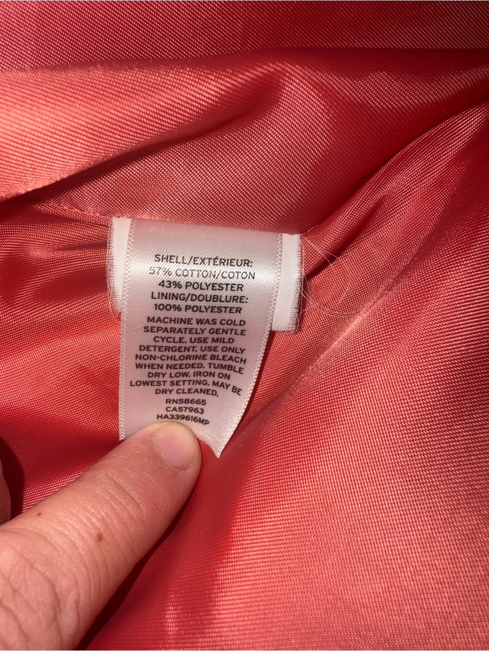Halogen Coral Double-Breasted Trench Coat - Picture 13 of 16